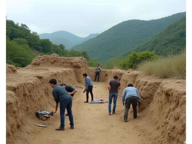 가야고분군 발굴 체험 - 고분 발굴 현장